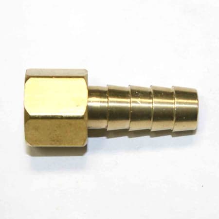 Interstate Pneumatics Brass Hose Fitting, Connector, 3/8 Inch Swivel Barb x 1/4 Inch Female NPT End - 2 Piece, PK 50 FFS246-50K